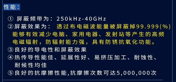 Vải chắn sóng điện từ sóng wifi gps vải siêu mỏng mềm chống sóng điện từ