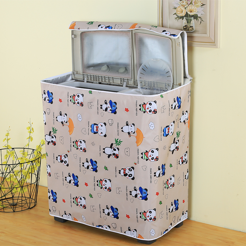 Double-slot washing machine cover waterproof sunscreen old-fashioned semi-automatic double-cylinder cover Haier Little Swan universal dust cover