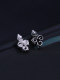 Da Zhuo Deal Design playing card square plum blossom hearts spades separate pendant 925 sterling silver men and women retro