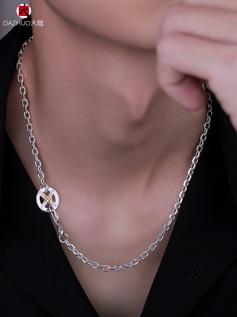 Dazhuo Goro Takahashi goro s Taijiao chain thin angle chain 925 sterling silver necklace goros pendant with chain plain chain