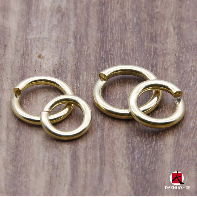 Takahashi Goro goros thick ring pure gold 18K gold ring gold open ring necklace connecting ring buckle DIY accessories
