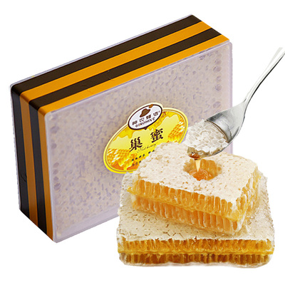 【蜂巢蜜500g】野生土蜂蜜巢