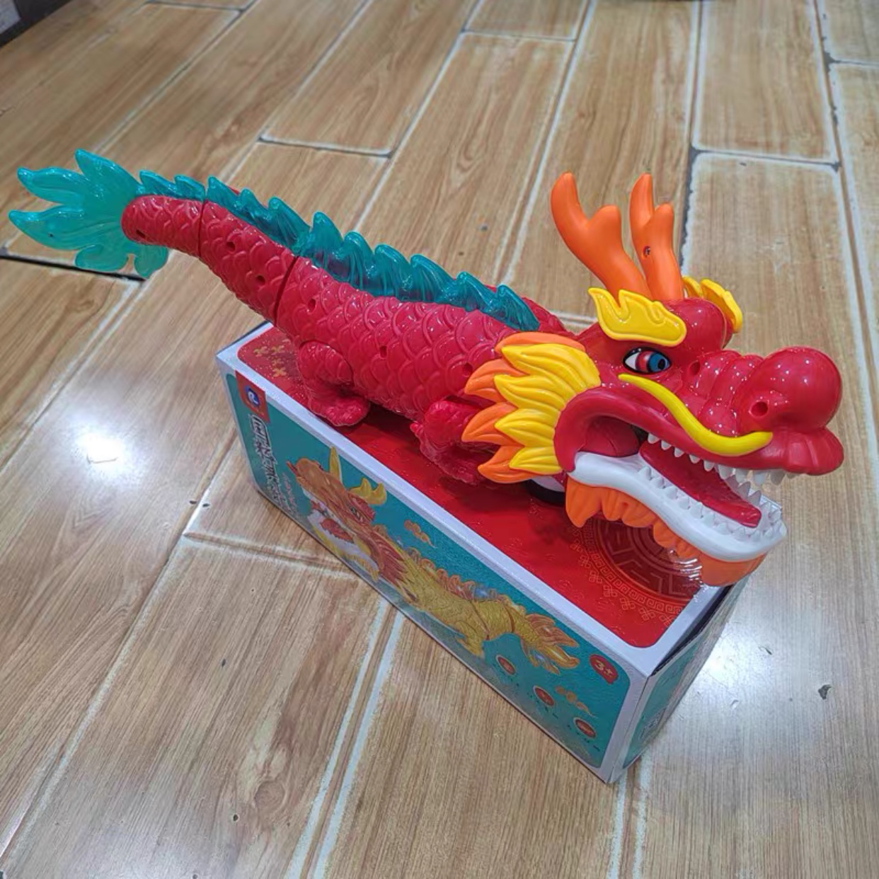 Humbling Sonic Boom Electric Dragon Year National Quinten Swing Dragon Toy Universal Dazzling Music Light Lantern Children Dragon Toys-Taobao