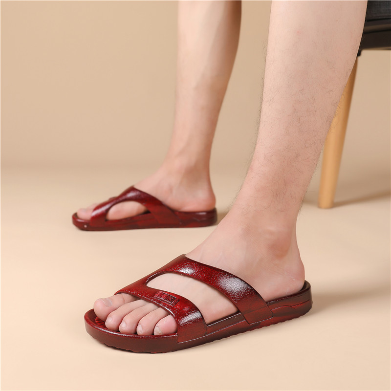 Dad sandals and slippers men's summer home indoor non-slip wear-resistant soft bottom waterproof outer wear outdoor trend sandals shoes
