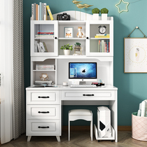 Computer desk dresser integrated simple modern bedroom desk bookshelf combination home student desk with bookcase