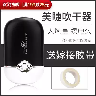Grafting eyelash hair dryer USB electric small fan rechargeable mini dryer for beauty shop with grafting tool