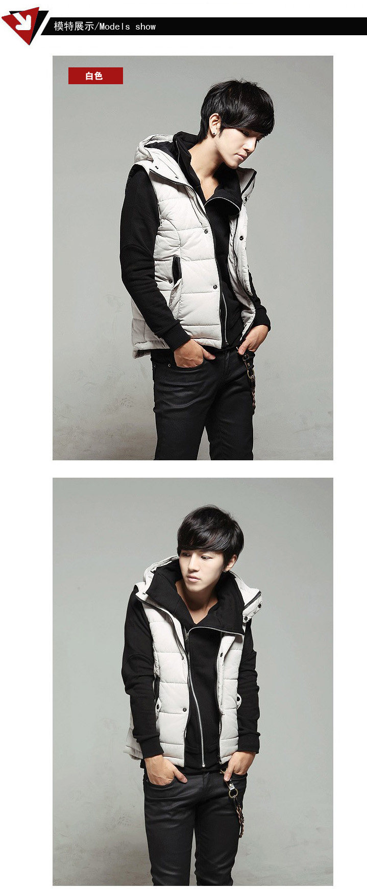 Débardeur homme Cotton vest pour printemps - Ref 1599488 Image 15