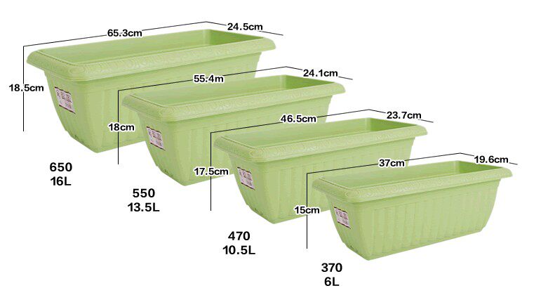 *IRIS flower pot embossed long flower pot 370470550650 type of resin seed flower versatile