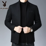 Playboy, короткое демисезонное шерстяное шерстяное пальто, увеличенная толщина