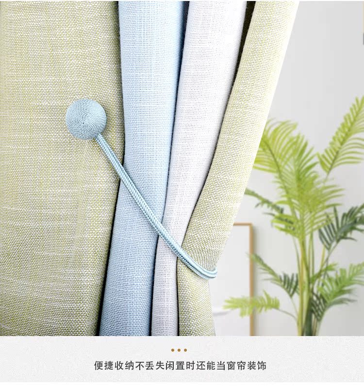 Punch-free từ quai rèm khóa phòng khách sáng tạo hoang dã Rèm Hàn Quốc dây buộc rèm rèm từ hoa trang trí ren - Phụ kiện rèm cửa khung nhôm rèm cửa