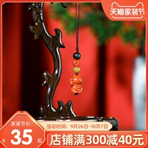 Ancient Wind Mobile phone lanyard trick mobile phone ornaments good luck cinnabar hanging mobile phone chain ancient style rope key pendant