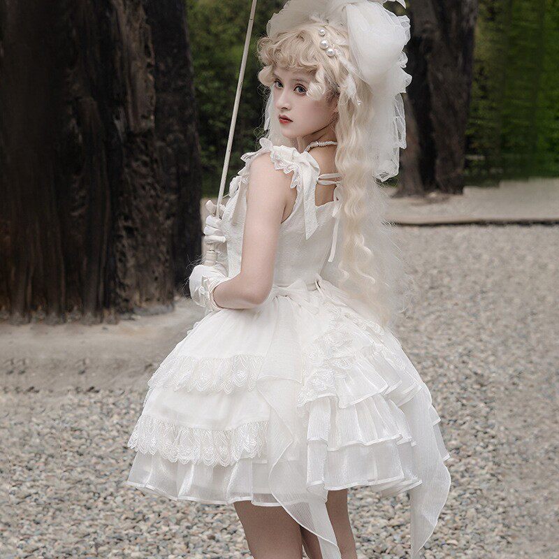 原创正版莉塔Lolita甜美轻花嫁白哥特风少女连衣裙!_lolita洛丽塔连衣裙_淘宝游戏网