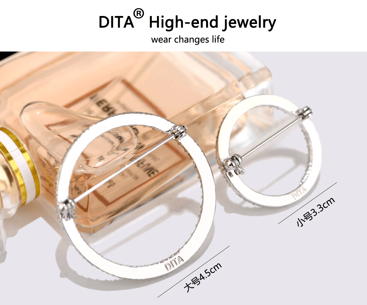 Đơn giản áo khoác trâm nữ pin phụ kiện vòng khăn choàng khóa cao cấp khăn lụa khóa áo len hoang dã áo len pin trâm cài áo đại