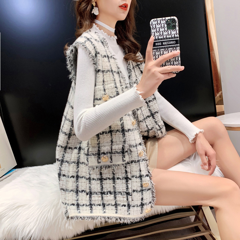 Trendy Knitted Vest Jacket for Women 2026 Spring New Faux Mink Wool Versatile Outerwear Vest Trendy Knitted Vest Jacket for Women 2026 Spring New Faux Mink Wool Versatile Outerwear Vest