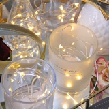 敖世 Светодиодная маленькая лампа украшения творческая подарочная коробка для девочки комната спальня медная линия свеча чашка