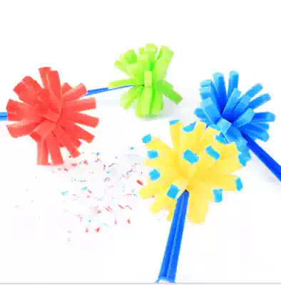 4 pieces of children's hand diy explosion head sponge painting brush seal star dot painting graffiti art tool