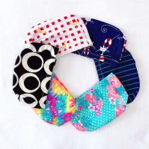 Swimming cap male and female universal no-head cloth adult protective ear chinlon printed pure black long hair comfortable swimming hat