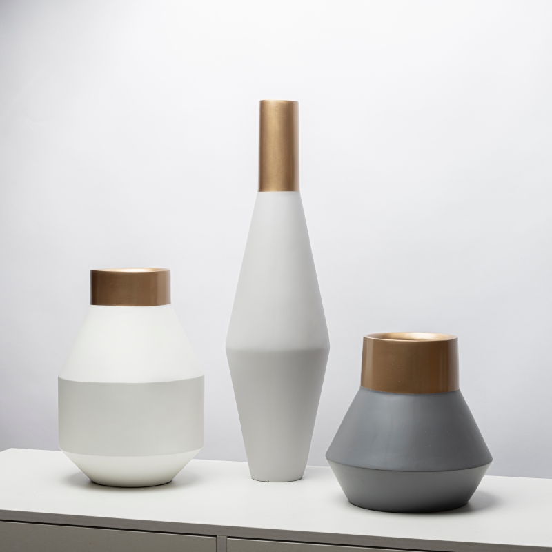 Nordic Minimalist Morandi Color Florator Hotel Folk Juku Table Vase Decoration Living Room Dining Side Cabinet Tea Table Hem-Taobao