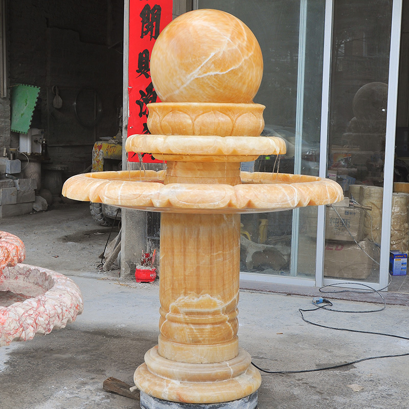 Marble Large Fengshui Polo Hotel Pipeline Fountain Fittings 