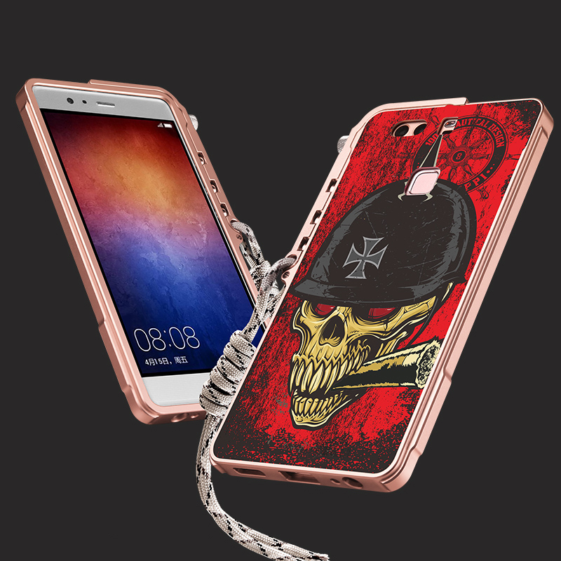 KANENG Mechanical Arm Trigger Aluminum Bumper Metal Bumper 3D Cameo Case Cover for Huawei P9 Plus & Huawei P9