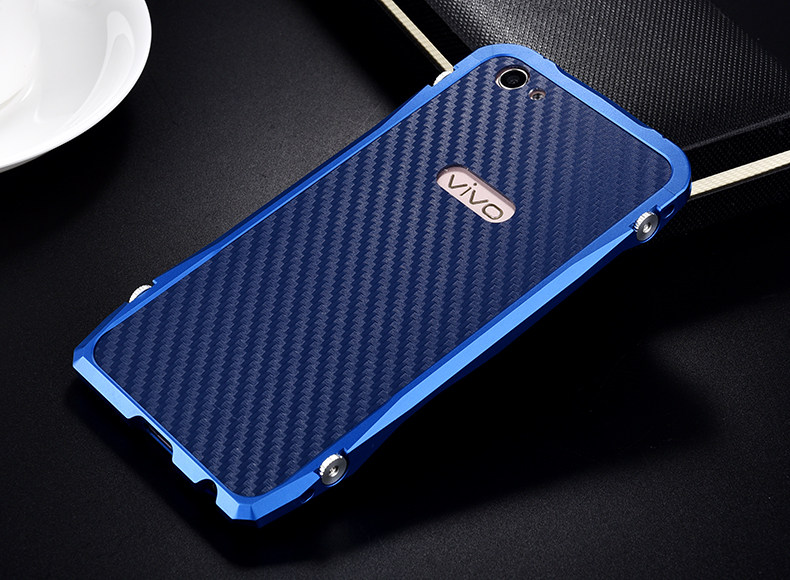 iy Batmobile Sports Cars Aluminum Metal Bumper Carbon Fiber Back Cover Case for vivo X7 Plus & vivo X7