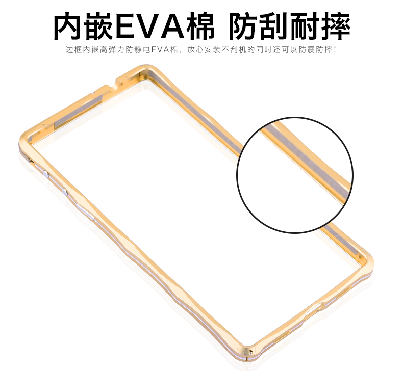 iMatch Slim Light Aluminum Metal Shockproof Bumper Case with Kickstand for Xiaomi Mi MIX