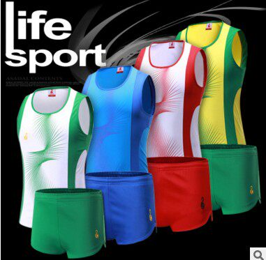 Athletics Suit Running Suit Middle School Students Sports Exam Sports Training Competition Suits men and women The men and women are set to be able to print the numbers