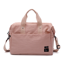 Travel bag female small short-distance portable travel light canvas business luggage bag male computer storage bag