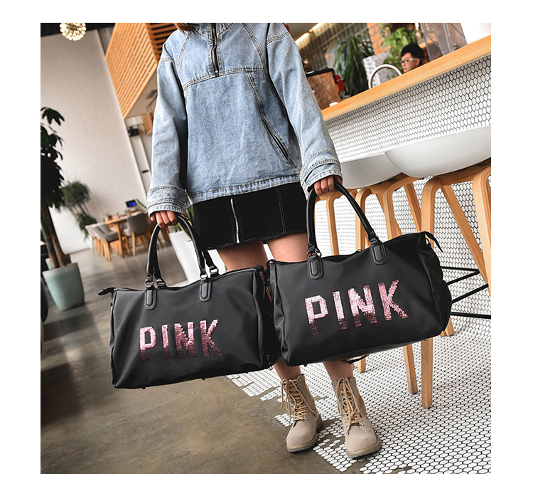 Túi du lịch khoảng cách ngắn nữ túi hành lý xách tay nam phiên bản Hàn Quốc của túi du lịch PINK dung lượng lớn giày thể thao nhẹ túi thủy triều balo nam du lịch