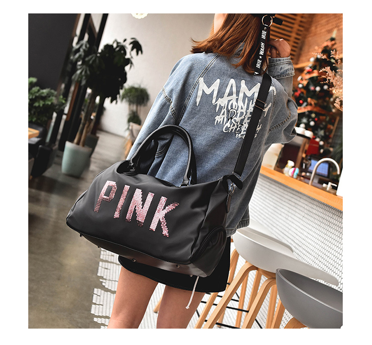 Túi du lịch khoảng cách ngắn nữ túi hành lý xách tay nam phiên bản Hàn Quốc của túi du lịch PINK dung lượng lớn giày thể thao nhẹ túi thủy triều balo nam du lịch