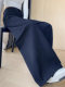 Tencel cotton narrow scimitar suit pants for women in spring and autumn navy blue anti-wrinkle wide leg pants old money style casual floor mopping pants