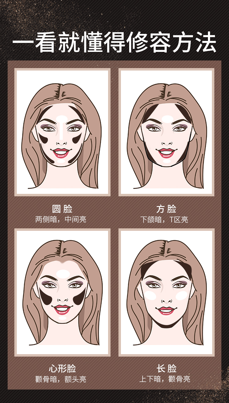 Mary 黛 佳 光影 戏法 Ba chiều bột mỏng mặt mũi bóng sửa chữa công suất matte bóng bánh nổi bật sáng ánh sáng ngọc trai tạo khối highlight