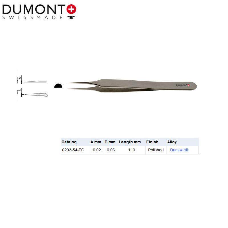Dumont生物镊子0203-54-PO 动物解剖镊子 进口精细镊子 科研镊子