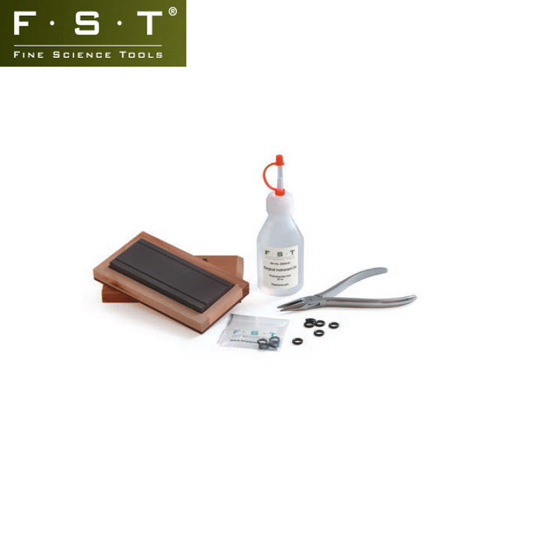 FST镊子保养套装29000-00 Dumont镊子磨刀石 FST器械维修工具