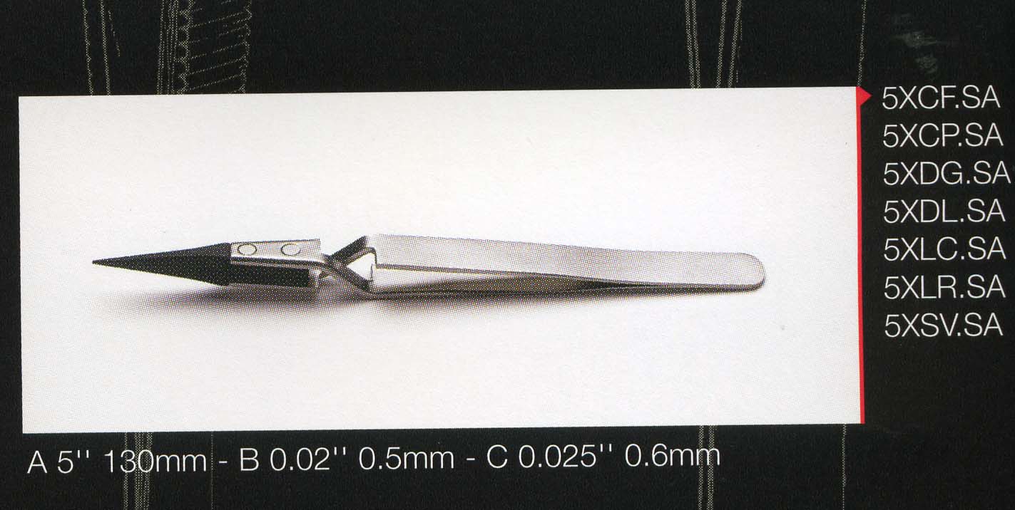 瑞士ideal-tek ESD防静电镊子5XCF.SA