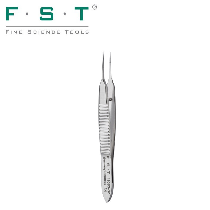 FST镊子11083-07 Bonn镊子 FST光滑镊子 精细解剖镊子