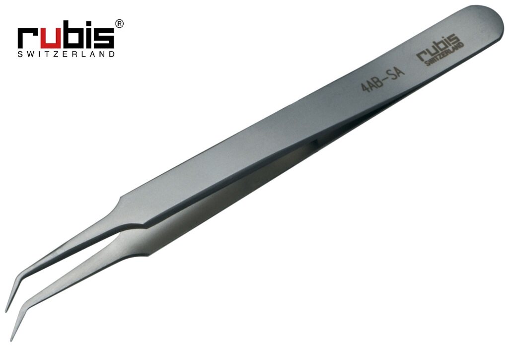 瑞士Rubis镊子4AB-SA rubis tweezers 瑞士进口镊子 抗磁镊子