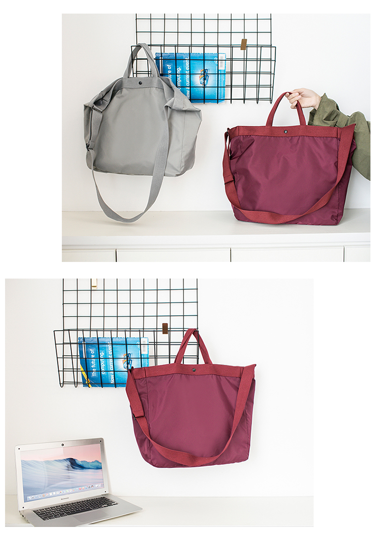 Túi du lịch khoảng cách siêu ngắn dung lượng lớn túi đeo vai Túi xách túi xách du lịch gấp túi duffel túi vải du lịch nữ