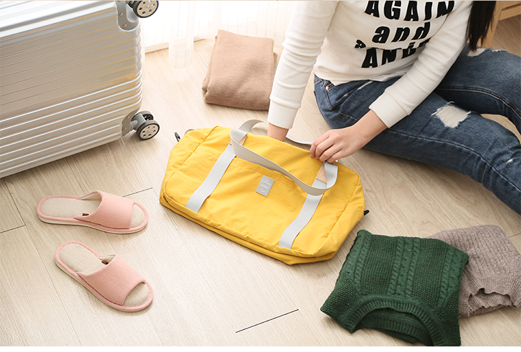 Túi du lịch ánh sáng ngắn nội trú túi thể dục túi nam và nữ dung lượng lớn đeo chéo du lịch túi duffel gấp ba lô du lịch nữ