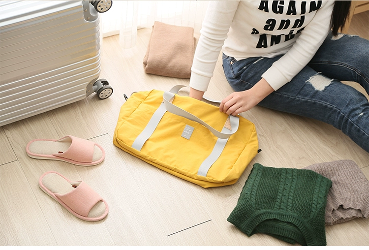 Túi du lịch ánh sáng ngắn nội trú túi thể dục túi nam và nữ dung lượng lớn đeo chéo du lịch túi duffel gấp