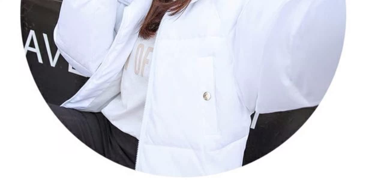 Áo khoác mùa đông nữ sinh viên Hàn Quốc lỏng bf Harajuku quần áo cotton dày hoang dã Quần áo bánh mì phụ nữ áo khoác ngắn mẫu áo phao dáng dài đẹp