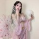Sexy pure exotic princess retro lace strap bra lingerie suit couple date uniform sunny qqny