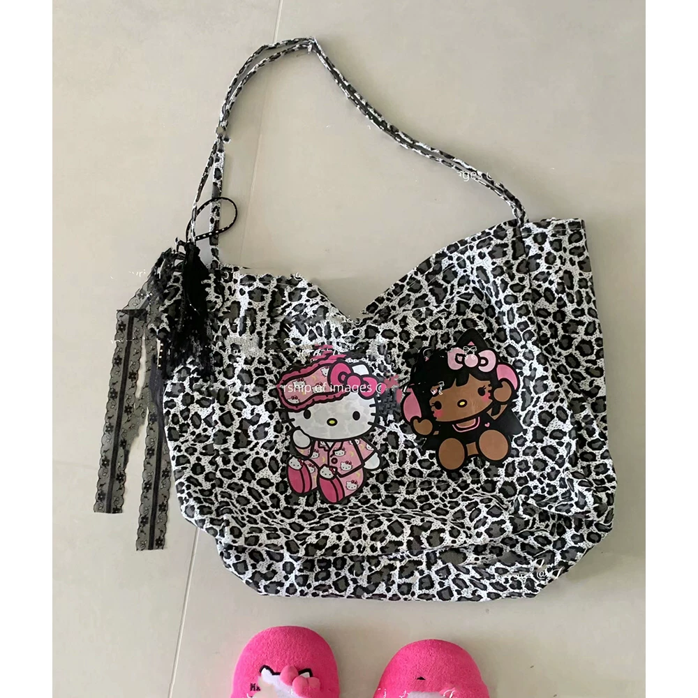 Hello Kitty, ретро сумка через плечо, вместительный рюкзак, американский стиль