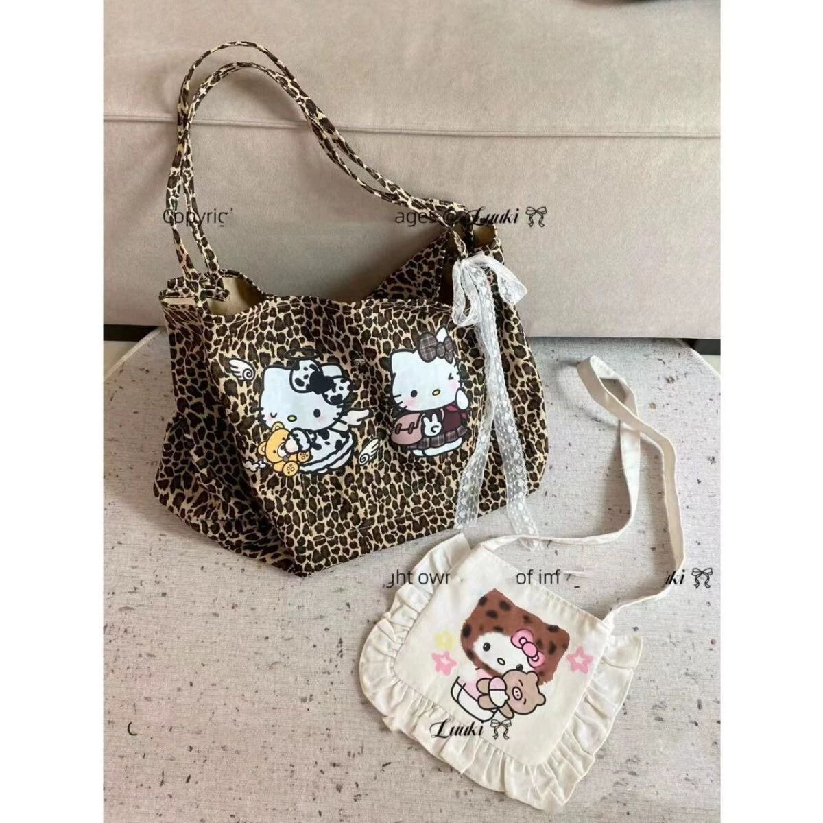 Hello Kitty, ретро сумка через плечо, вместительный рюкзак, американский стиль