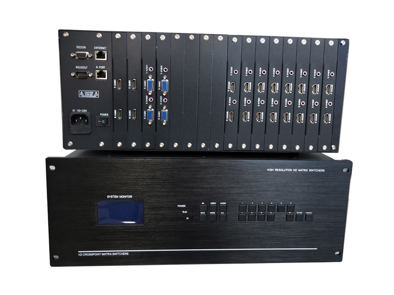 Seamless mix matrix 8 in 8 out 4 8 12 16 20 24 28 32 HDMI DVI VGA AV