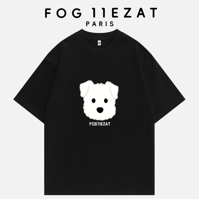 Fog 11Ezat Co-Branded Trendy Brand 2026 Spring and Summer New Round Neck Short-Sleeved Loose T-Shirt Tops for Men and Women