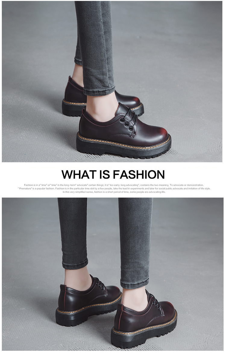 Giày gió nam đế dày của Anh mùa xuân và mùa thu retro đầu tròn thấp giúp giày Martin dép sandal nữ