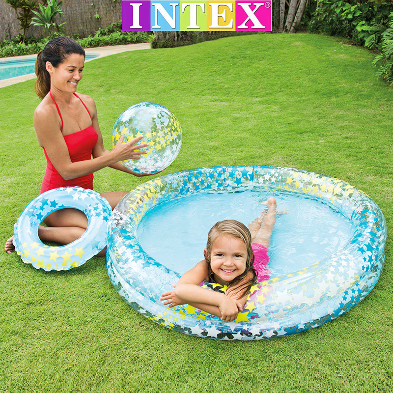 INTEX Children's water play toy pool Slide Ocean Ball Pool Cassia Pool Fishing pool Bubble ball pool