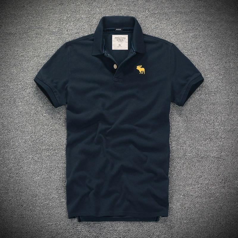 Bán hot Mỹ áo thun AF tay ngắn nam châu Âu và Mỹ cotton đơn giản Slim kinh doanh áo polo hươu mùa hè size lớn t shirt golf