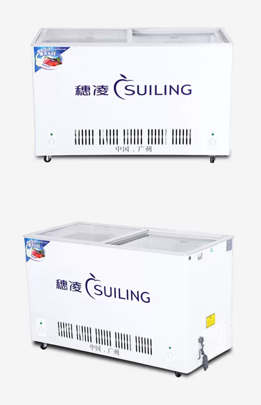 Sui Ling WT4-316II tủ đông đôi tủ đông nhiệt độ thương mại màn hình ngang đôi máy đông lạnh hai phòng - Tủ đông